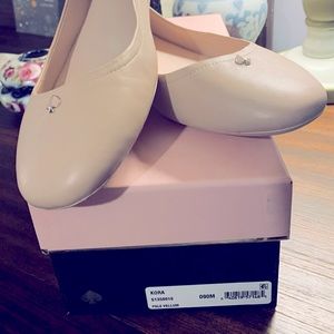 Kate Spade KORA Pale Vellum Ballet Flats Sz 9